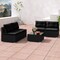 5-Piece Outdoor Patio Furniture Set with Cushions and Coffee Table and Rustproof Steel Frame